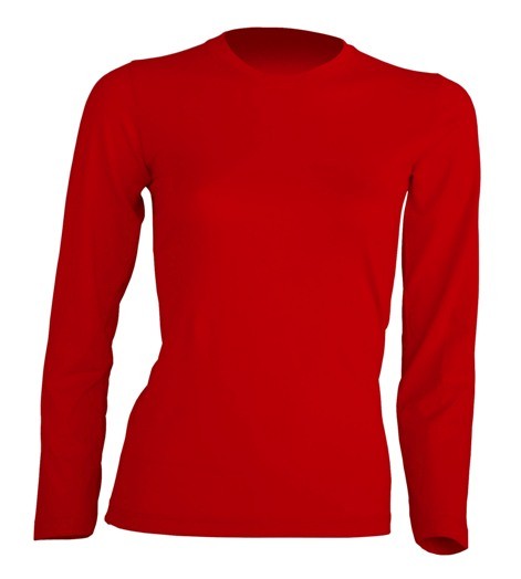 JHK Koszulka damska z długim rękawem TSRL 150LS - czerwona