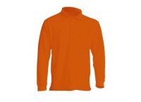  Koszulka polo męska z długim rękawem PORA 210LS - pomarańczowa