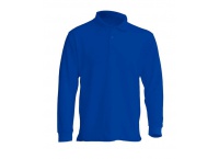  Koszulka polo męska z długim rękawem PORA 210LS - niebieska
