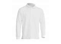  Koszulka polo męska z długim rękawem PORA 210LS - biała